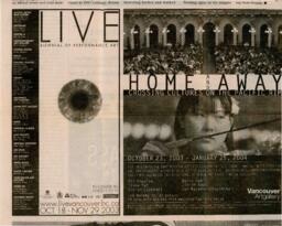 LIVE Biennial of Performance Art Print Advertisement