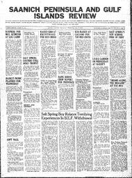 Saanich Peninsula And Gulf Islands Review Wed, July 17, 1940 (Page 1)