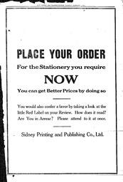 Sidney And Islands Review Thu, February 7, 1918 (Page 3)