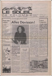 Le Soleil de Colombie, February 5, 1988, page 1