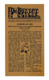The Buzzer [pamphlet]: 15-Sep-33