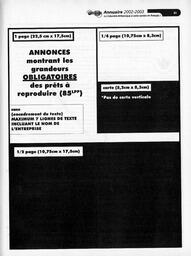   ANNUAIRE - FFCB, 2002   , page 89