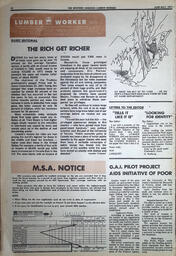   The Western Canadian Lumber Worker, Vol. XXXIX No. 6, Jun.-Jul. 1971   , page 16