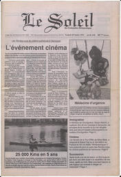 Le Soleil de Colombie-Britannique, February 25, 1994, page 1