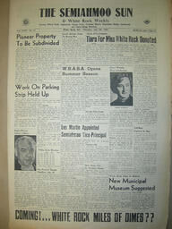 The Semiahmoo Sun and White Rock Weekly, July 05, 1956 (Page 1)
