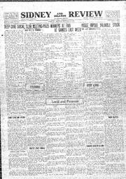 Sidney And Islands Review Thu, September 24, 1925 (Page 1)