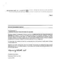   ÉTATS FINANCIERS - EN, 2014   , page 2