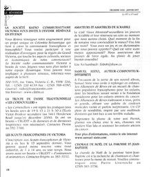   LE RÉVERBÈRE, 2006-2007   , page 18