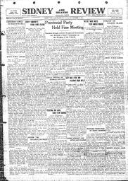 Sidney And Islands Review Thu, December 6, 1923 (Page 1)