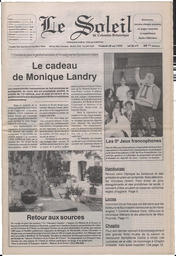 Le Soleil de Colombie-Britannique, May 28, 1993, page 1