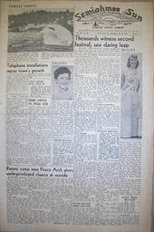 The Semiahmoo Sun and White Rock Weekly, July 30, 1953 (Page 1)