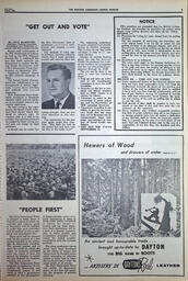   The Western Canadian Lumber Worker, Vol. XXXIII, No. 17, 2nd Issue Aug. 1966   , page 3