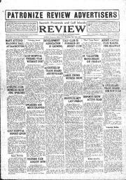 Saanich Peninsula And Gulf Islands Review Thu, February 12, 1931 (Page 1)