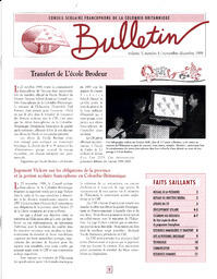   TRANSITION BULLETIN D'INFORMATION, 1998   , page 1