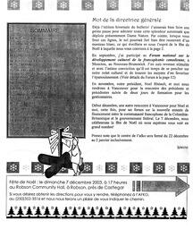   LA VOIX DES KOOTENAYS, 2003   , page 2