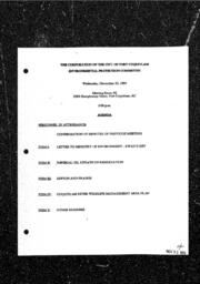 1994-11-30 - City of Port Coquitlam - Environmental Protection Committee - Agenda