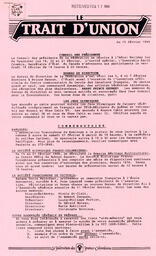  LE TRAIT D'UNION, 1988   , page 1