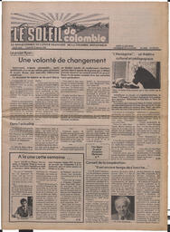 Le Soleil de Colombie, January 18, 1980, page 1