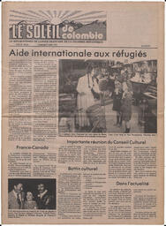 Le Soleil de Colombie, July 27, 1979, page 1