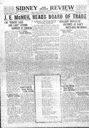 Sidney And Islands Review Thu, February 11, 1926 (Page 1)