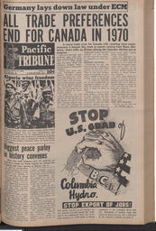  The Pacific Tribune - Friday, July 6, 1962   , page 1