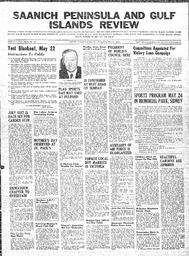 Saanich Peninsula And Gulf Islands Review Wed, May 14, 1941 (Page 1)