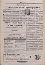 Le Soleil de Colombie, October 16, 1992, page 4