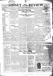 Sidney And Islands Review Thu, January 8, 1920 (Page 1)