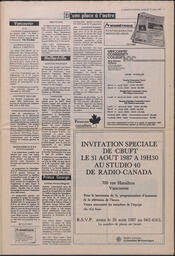 Le Soleil de Colombie, August 21, 1987, page 3