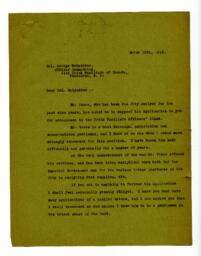 Letter to Col. George McSpadden, from F.T. Underhill: 15-Mar-16