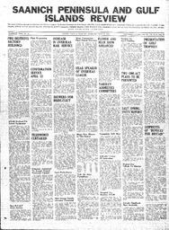 Saanich Peninsula And Gulf Islands Review Wed, March 18, 1942 (Page 1)