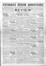 Saanich Peninsula And Gulf Islands Review Wed, April 19, 1933 (Page 1)
