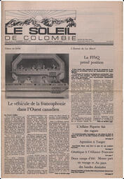 Le Soleil de Colombie, June 5, 1987, page 1