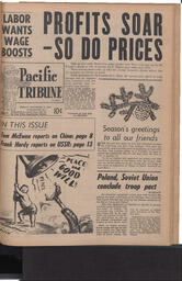  The Pacific Tribune - Friday, December 21, 1956   , page 1