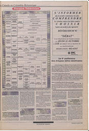 Le Soleil de Colombie, October 9, 1992, page 11
