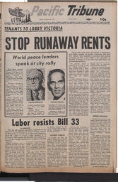   The Pacific Tribune - Friday, January 30, 1970   , page 1