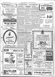 Saanich Peninsula And Gulf Islands Review Wed, January 16, 1952 (Page 3)