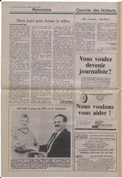 Le Soleil de Colombie, April 24, 1987, page 2