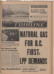   The Pacific Tribune - Friday, November 26, 1954   , page 1