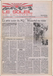 Le Soleil de Colombie, June 7, 1985, page 1