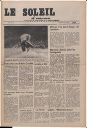 Le Soleil de Vancouver, August 17, 1973, page 1