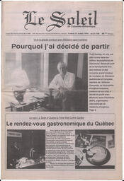 Le Soleil de Colombie-Britannique, October 21, 1994, page 1