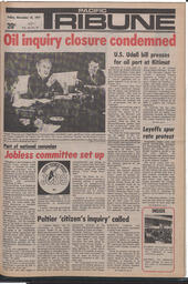   The Pacific Tribune - Friday, November 18, 1977   , page 1