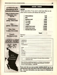   ANNUAIRE - FFCB, 1996   , page 69