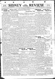 Sidney And Islands Review Thu, May 10, 1923 (Page 1)