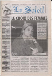 Le Soleil de Colombie-Britannique, July 21, 1995, page 1