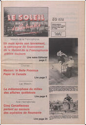 Le Soleil de Colombie, March 16, 1990, page 1
