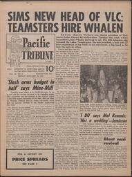   The Pacific Tribune - Friday, January 22, 1960   , page 1