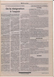 Le Soleil de Colombie, October 30, 1992, page 3