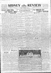 Sidney And Islands Review Thu, October 1, 1925 (Page 1)